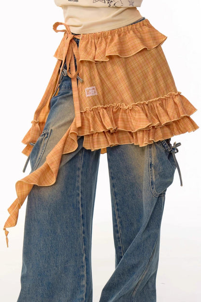 Irregular Pleated Lace Dress