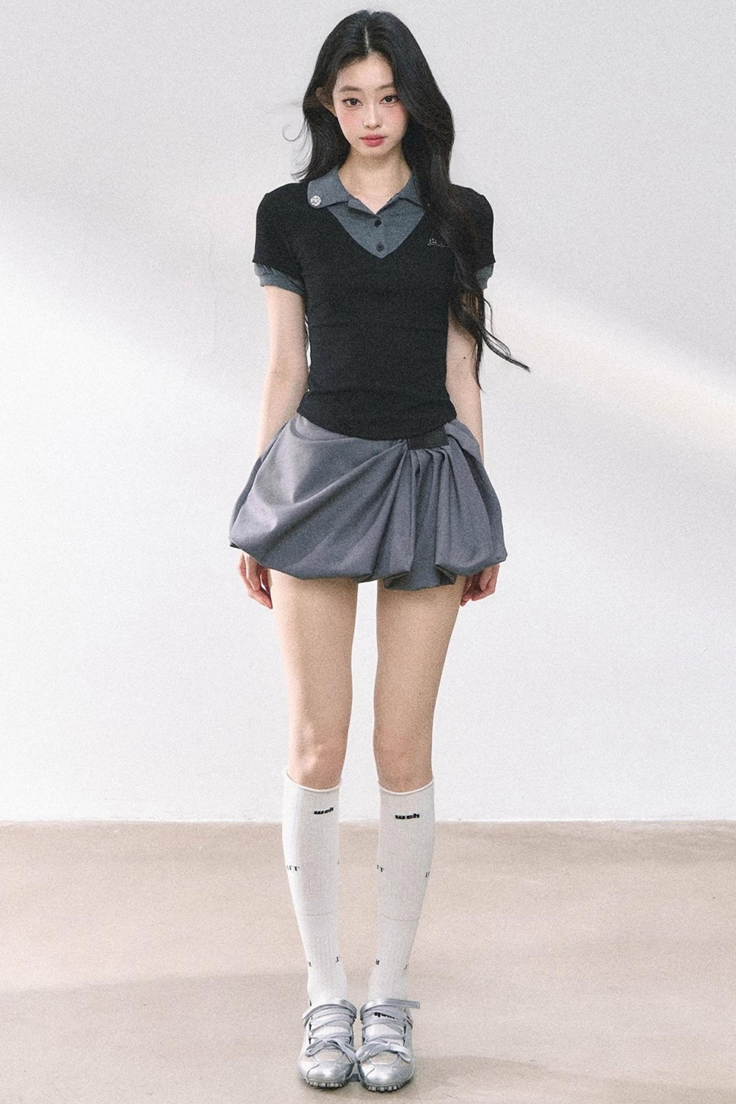 Short Sleeve Off-Shoulder Crop Top