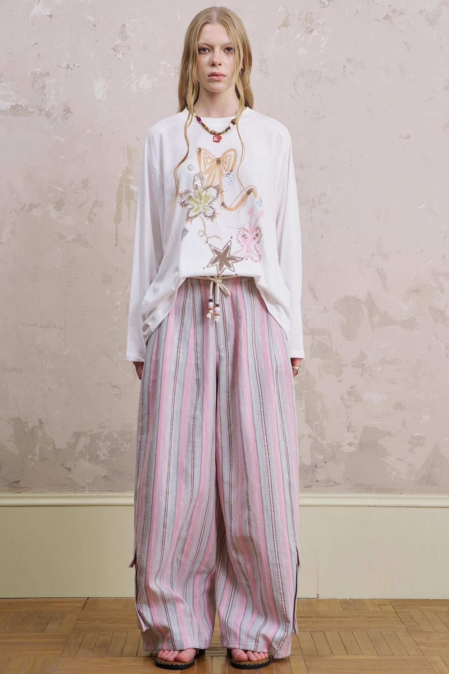 Summer Striped Trousers