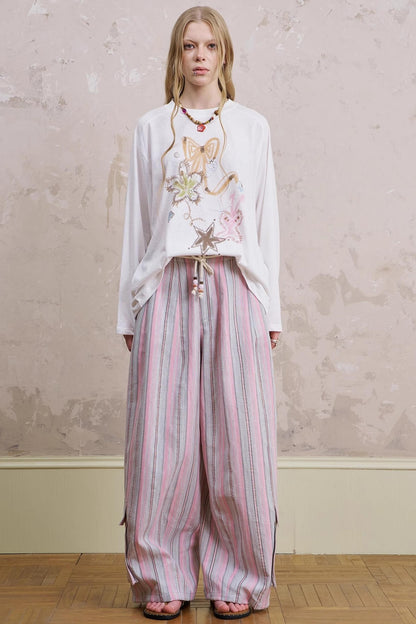 Summer Striped Trousers