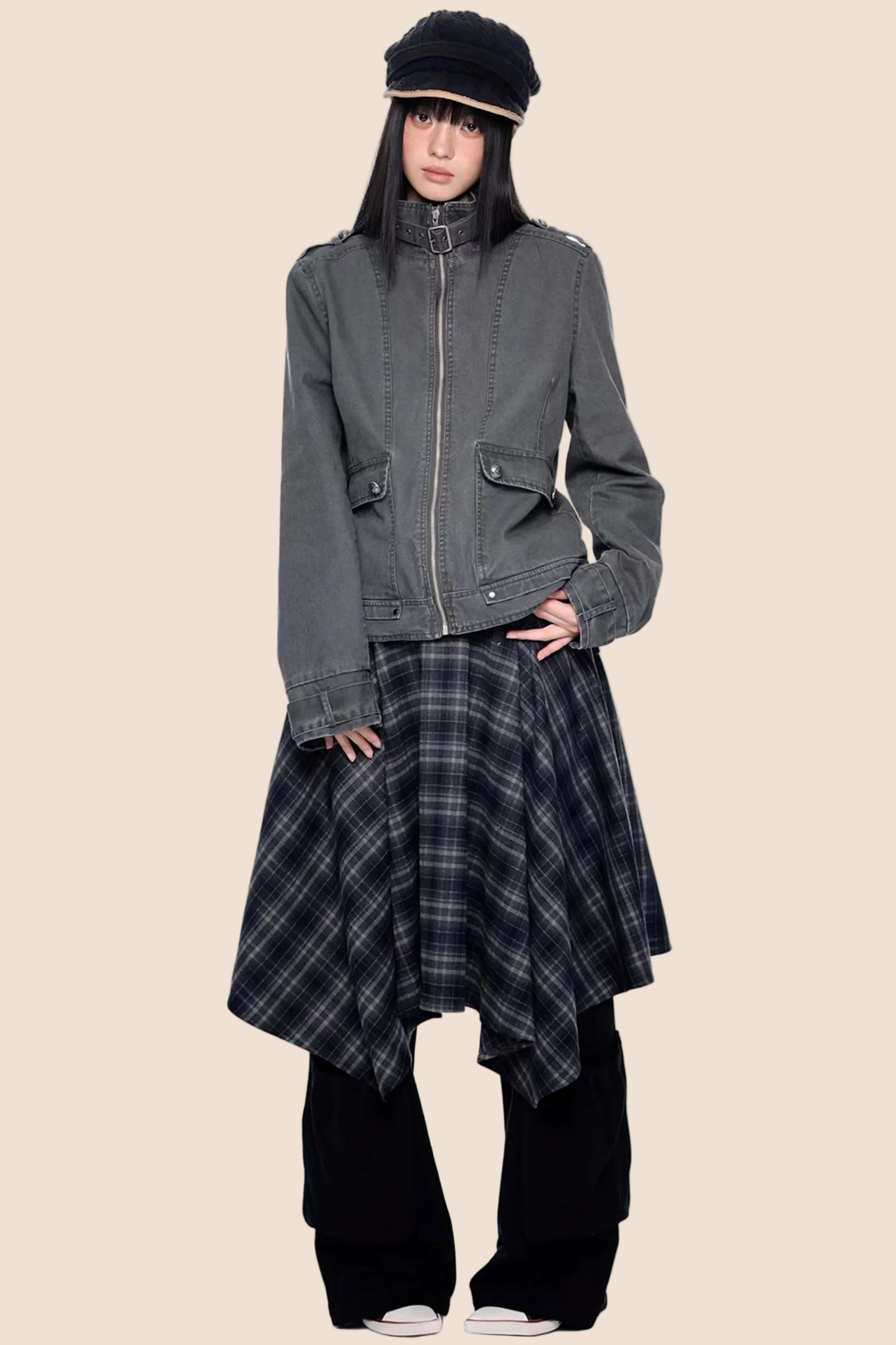 Washed Vintage Workwear Jacket