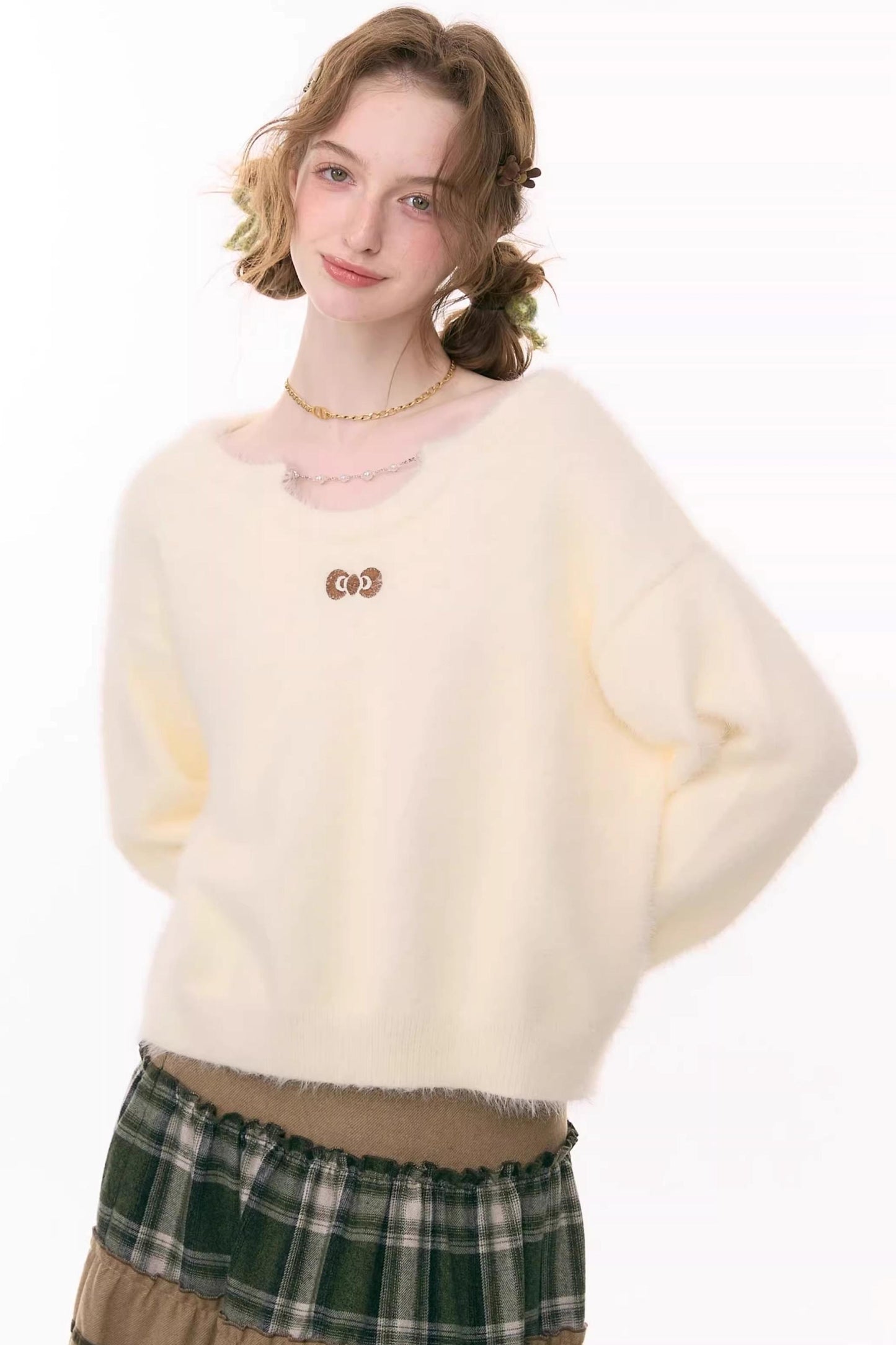 Soft Cloud Bow Sweater