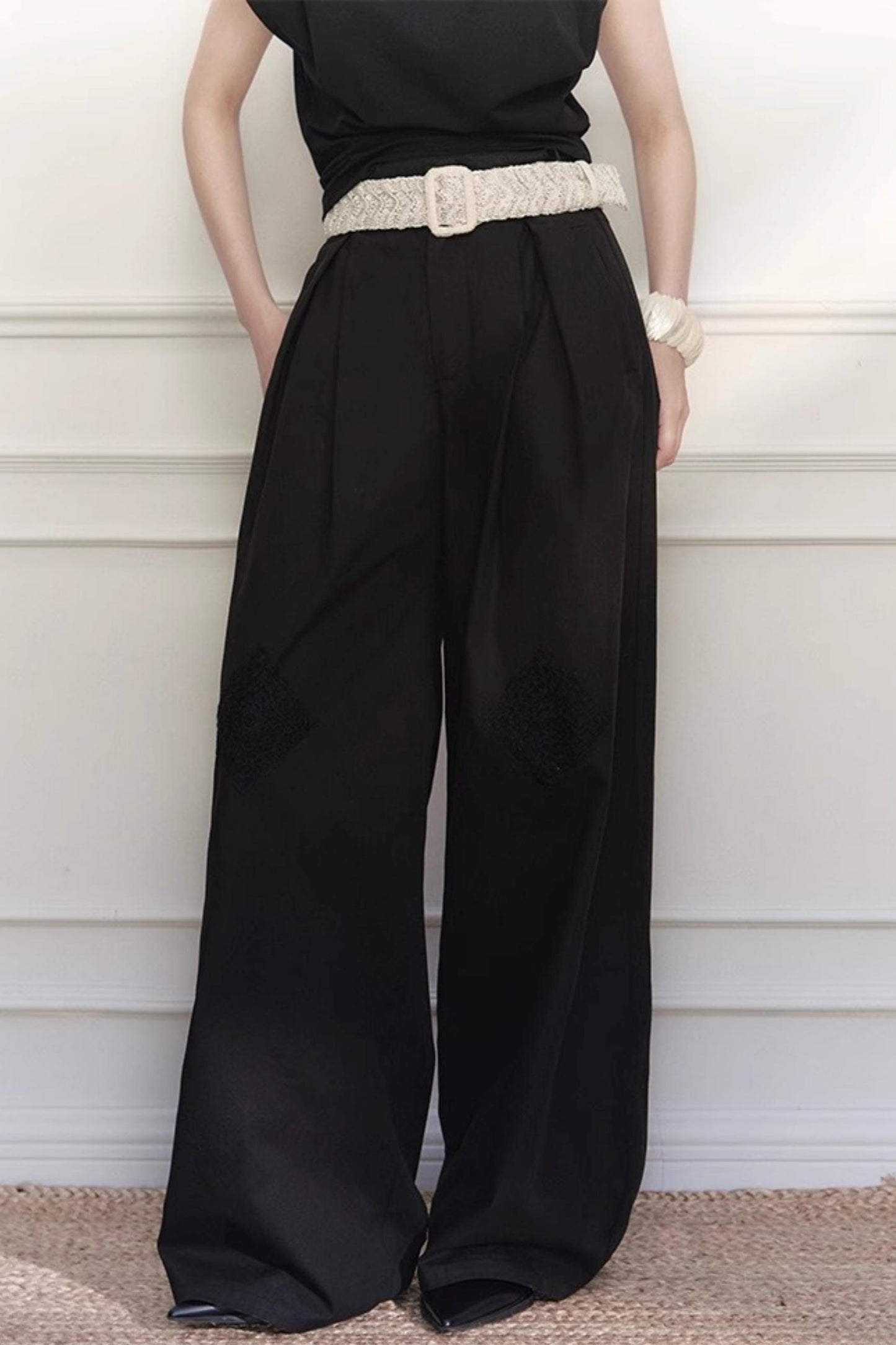 Grandmothers Crochet Wide-Leg Pants