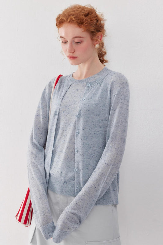 Linen UV Protection Knit Set-Up