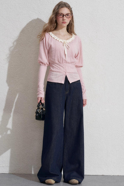 Empire Pink Lace Shirt