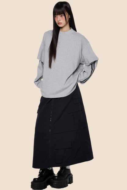 Stripe Long Sleeve Top