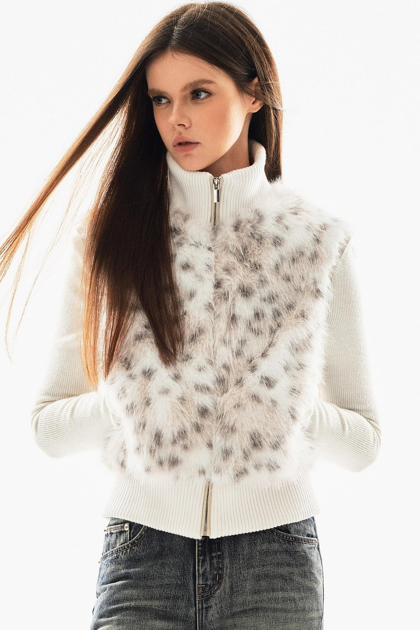 Leopard Print Patchwork Jacket