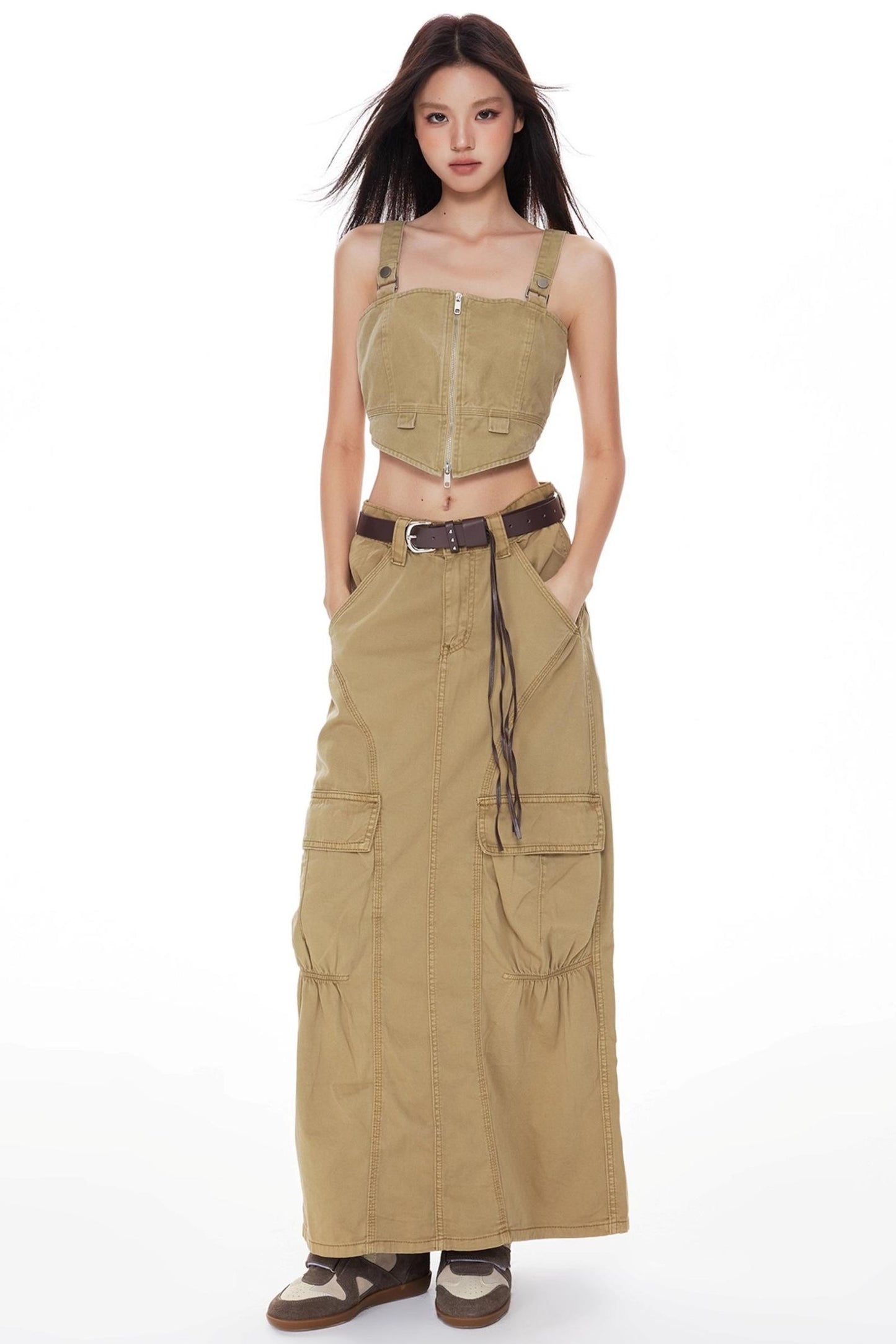 Retro Workwear Skirt