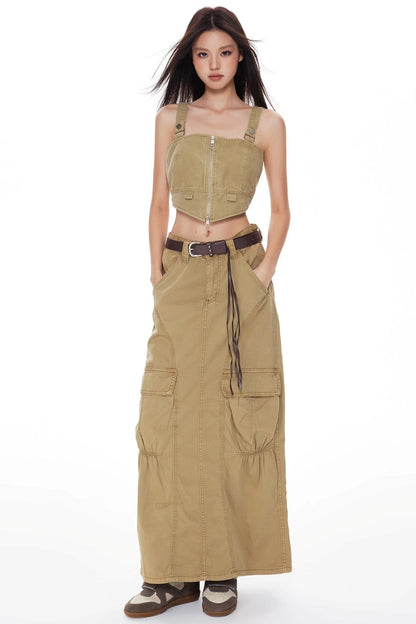 Retro Workwear Skirt