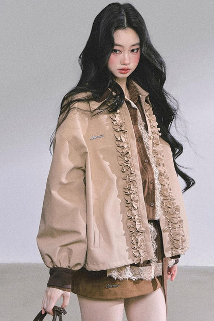 French Lace Stripe Shirt Set-Up