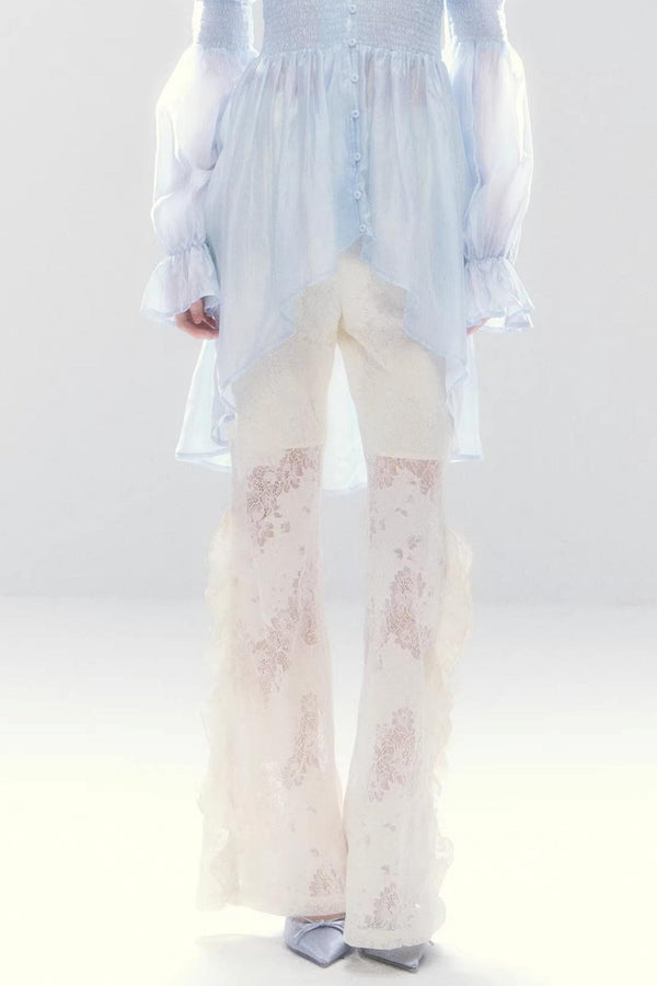 Mermaid Lace Flared Pants