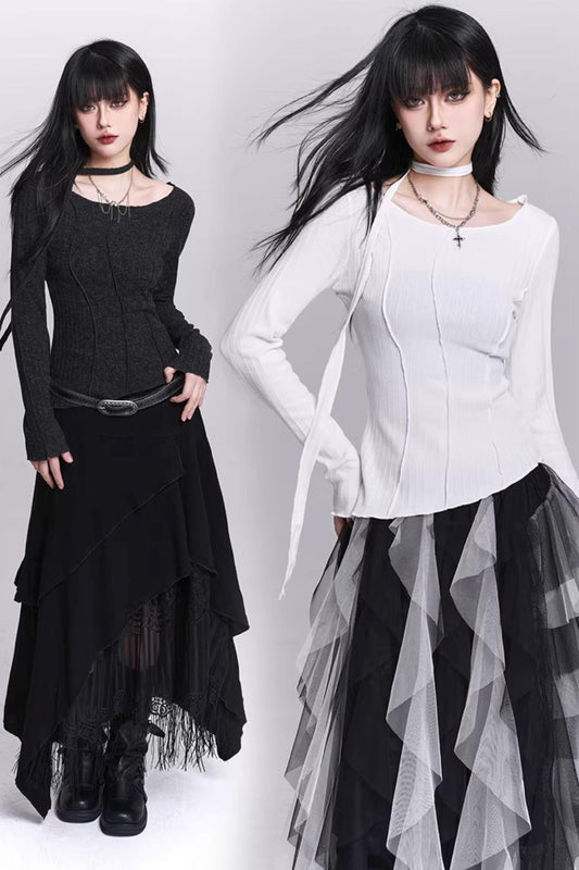 Stunning White Slim-Fit Top