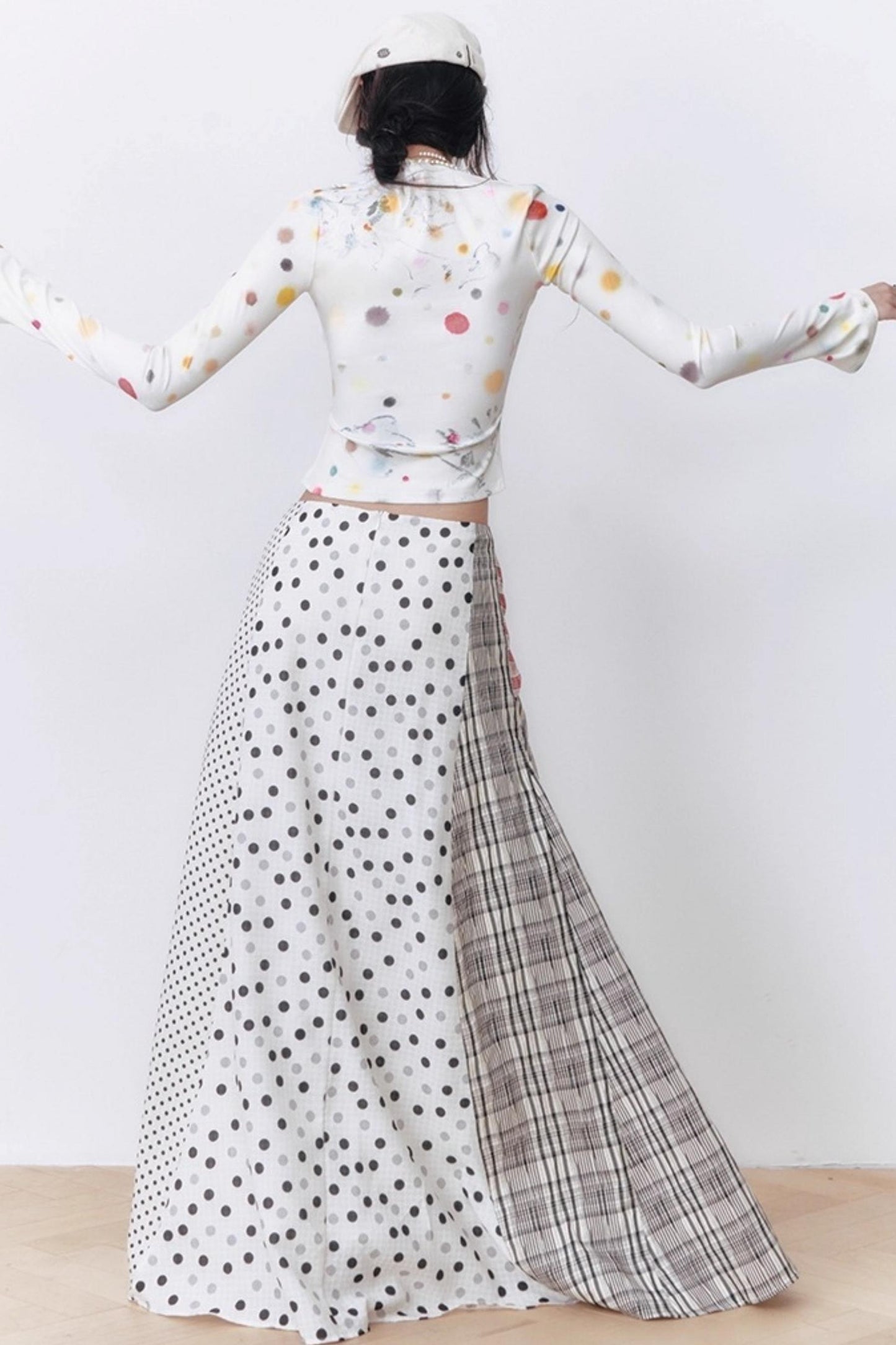 Blue Dot Long-Sleeved Shirt