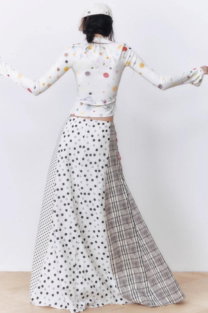 Blue Dot Long-Sleeved Shirt