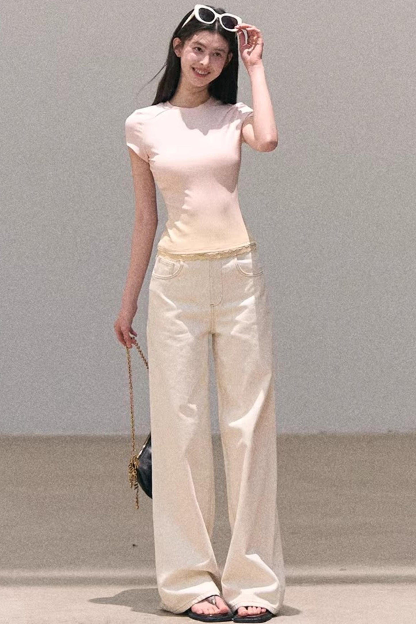 그라데이션 레이스 여름 탑