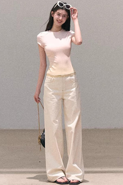 그라데이션 레이스 여름 탑