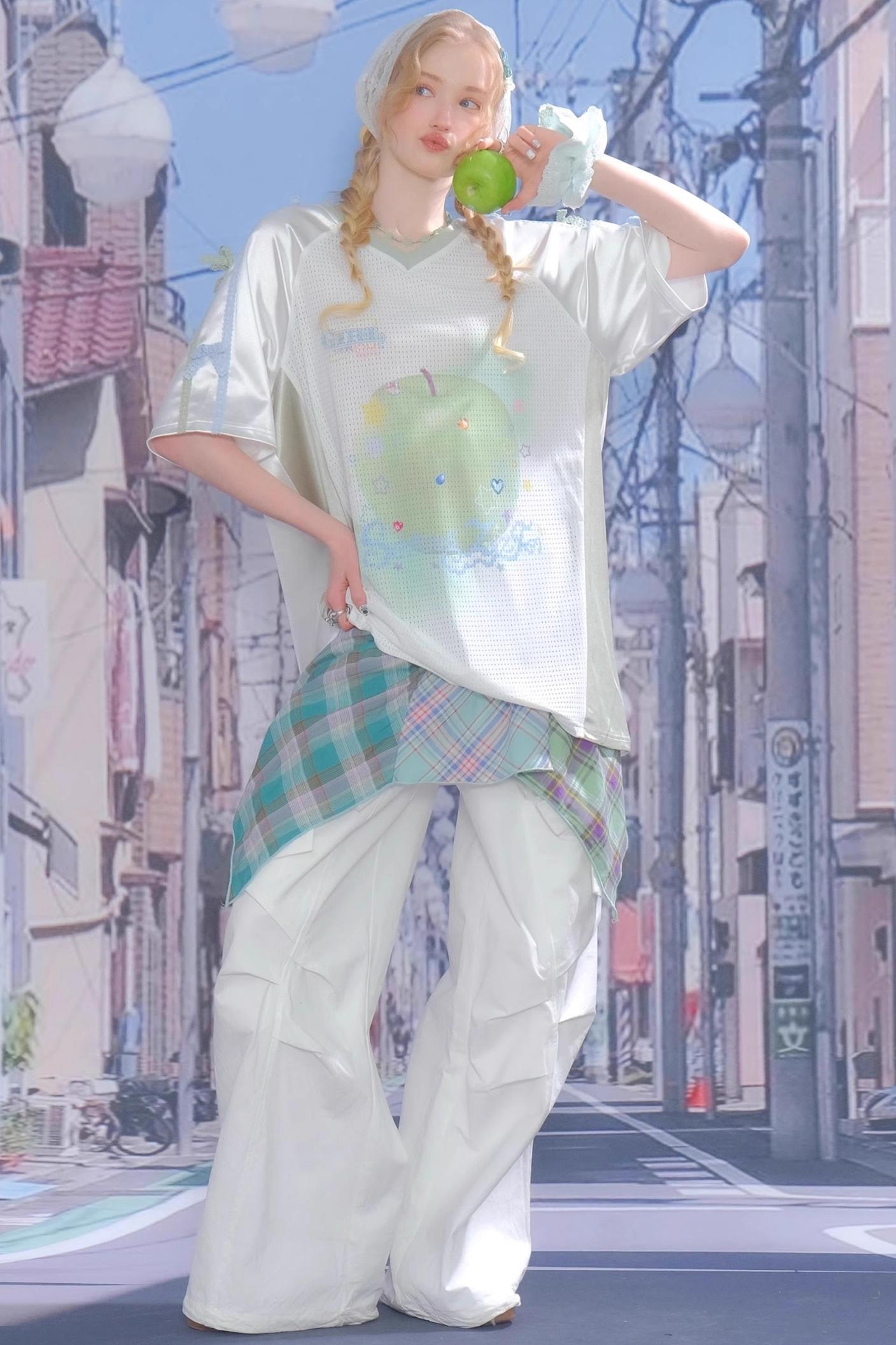 Summer Apple Print Tee