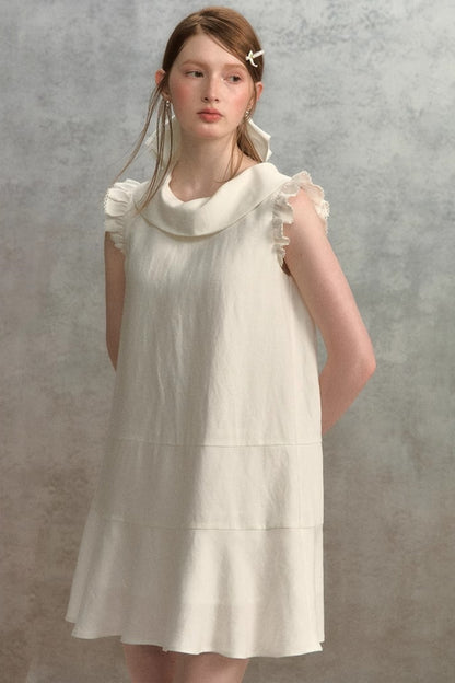 Fly Sleeves Lace Dress