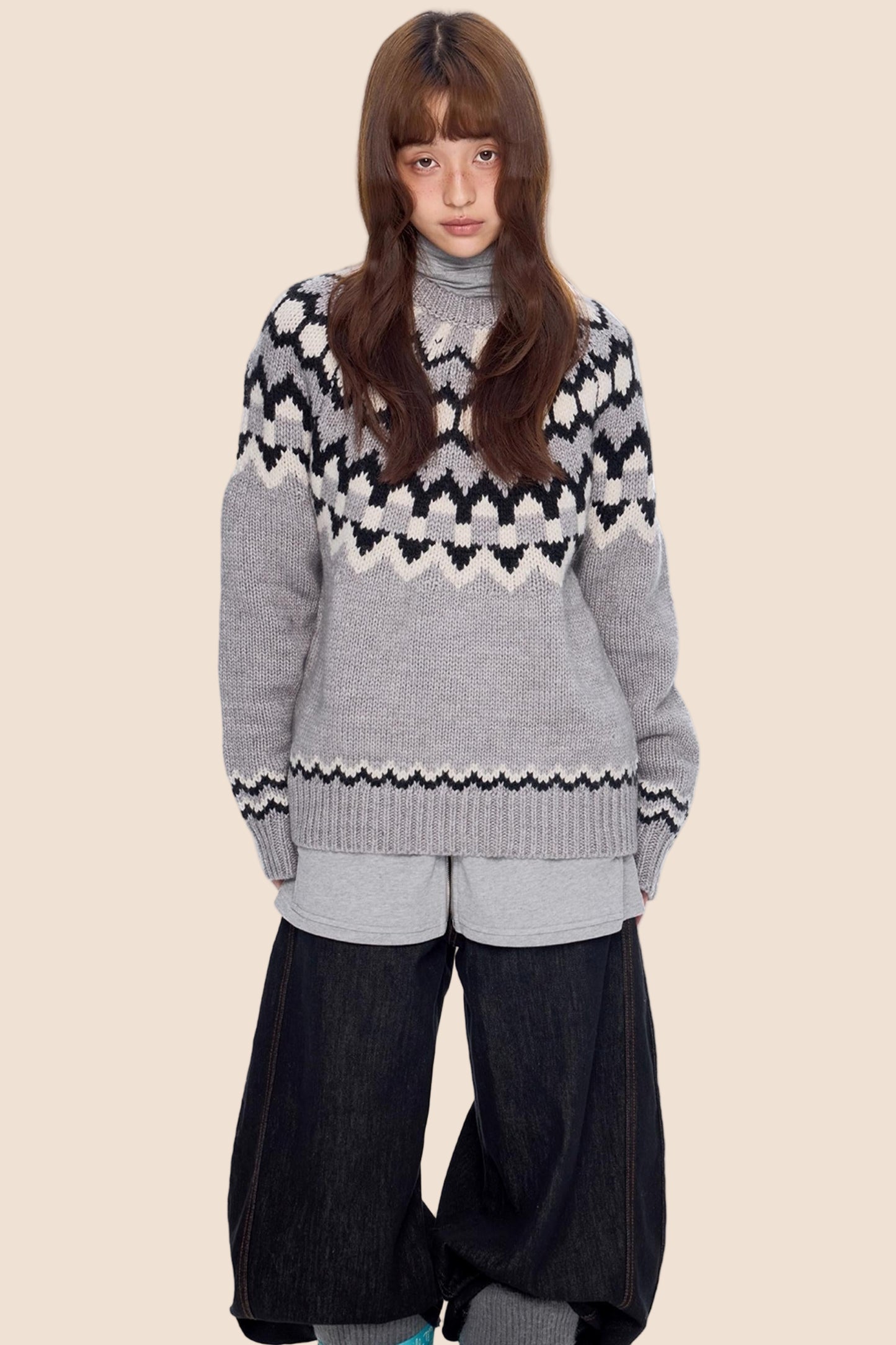 Fair Isle Knit Sweater