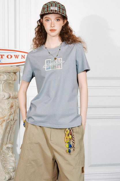 Embroidered Graphic Tee