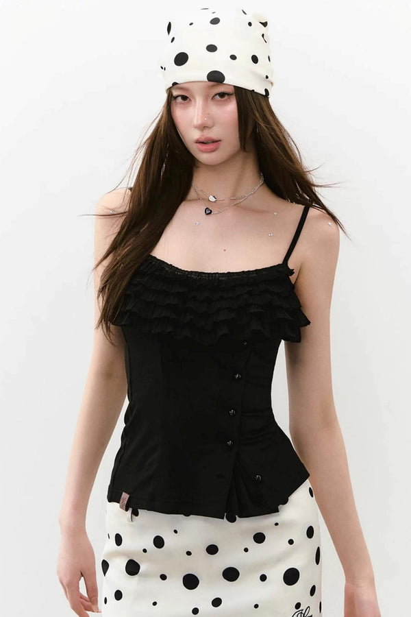 Multi-Layered Ruffled Camisole Top