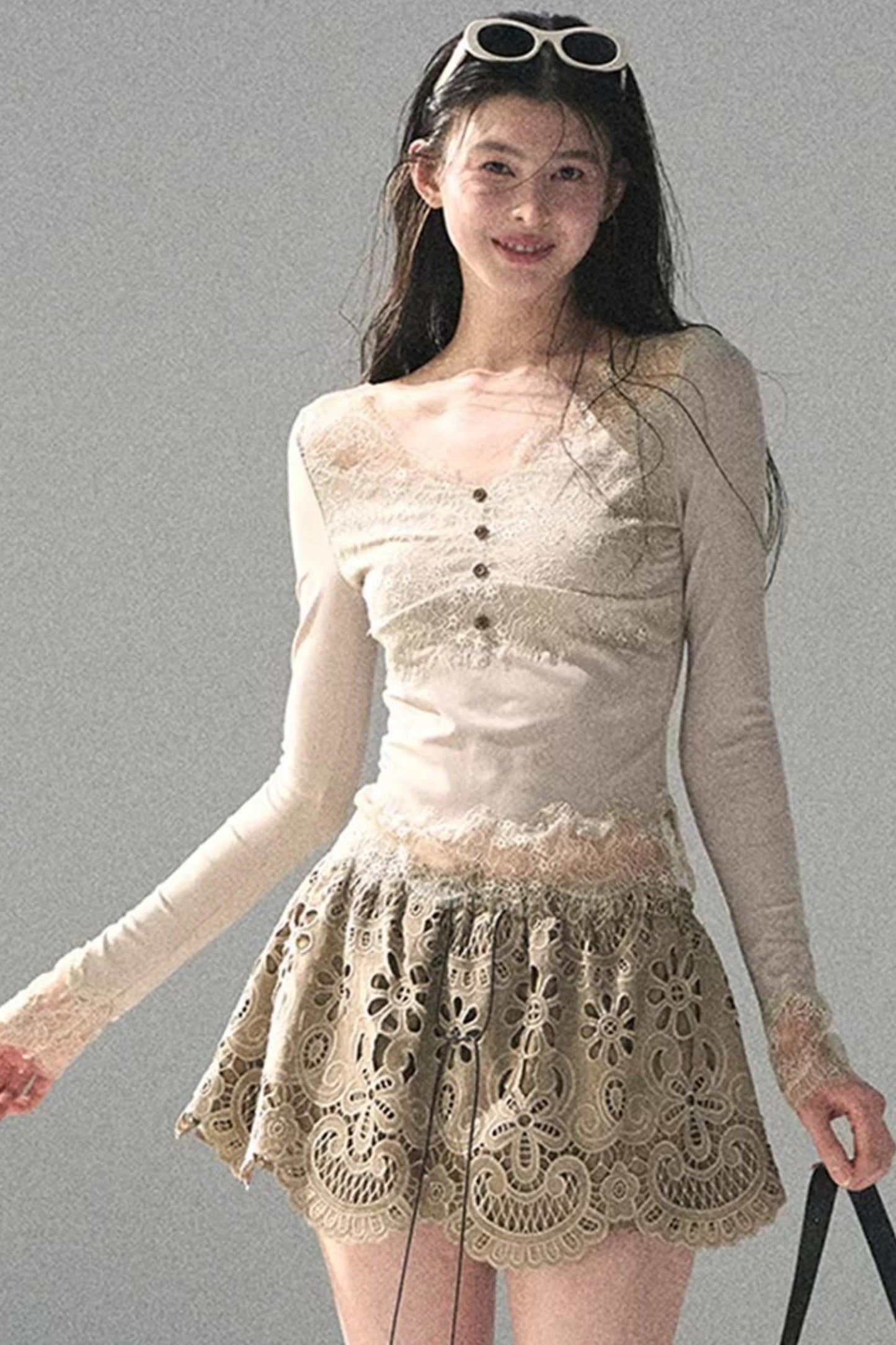 Wind Trace Lace Top