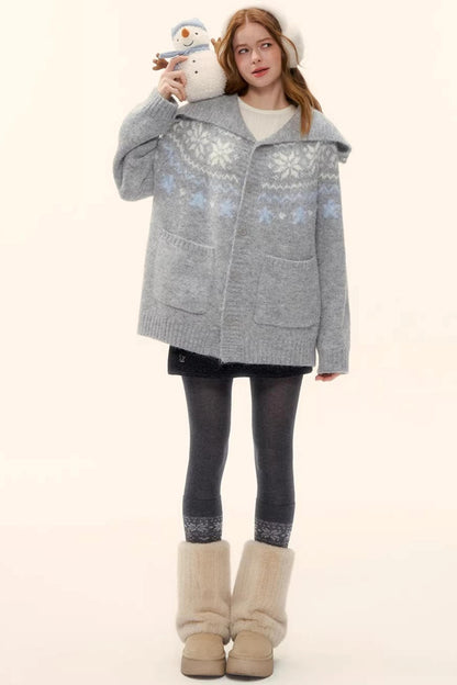 Wool Blend Fair Isle Jacket