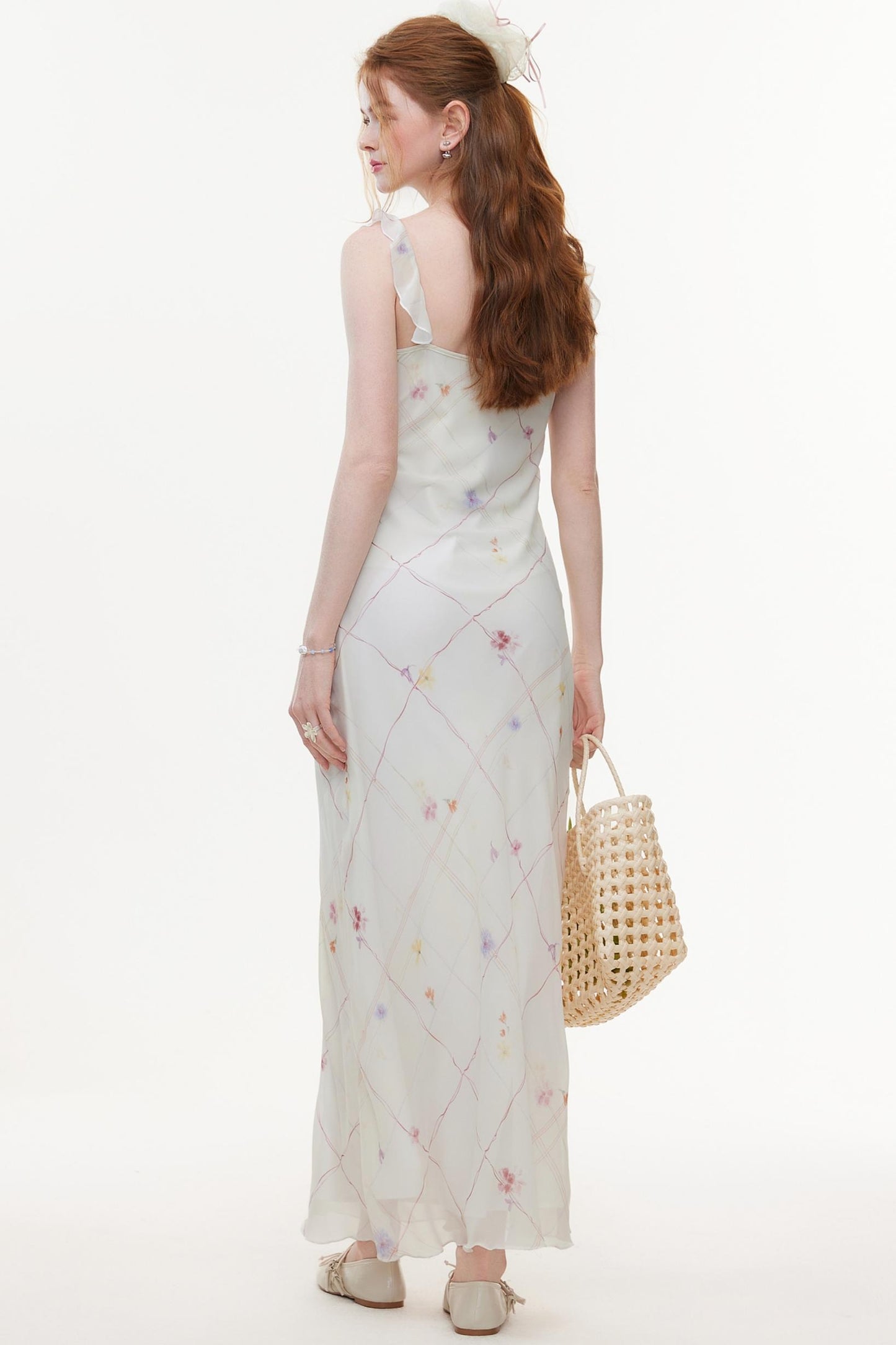 Lightweight V-Neck Chiffon Dress