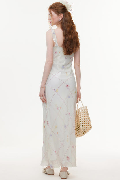 Lightweight V-Neck Chiffon Dress