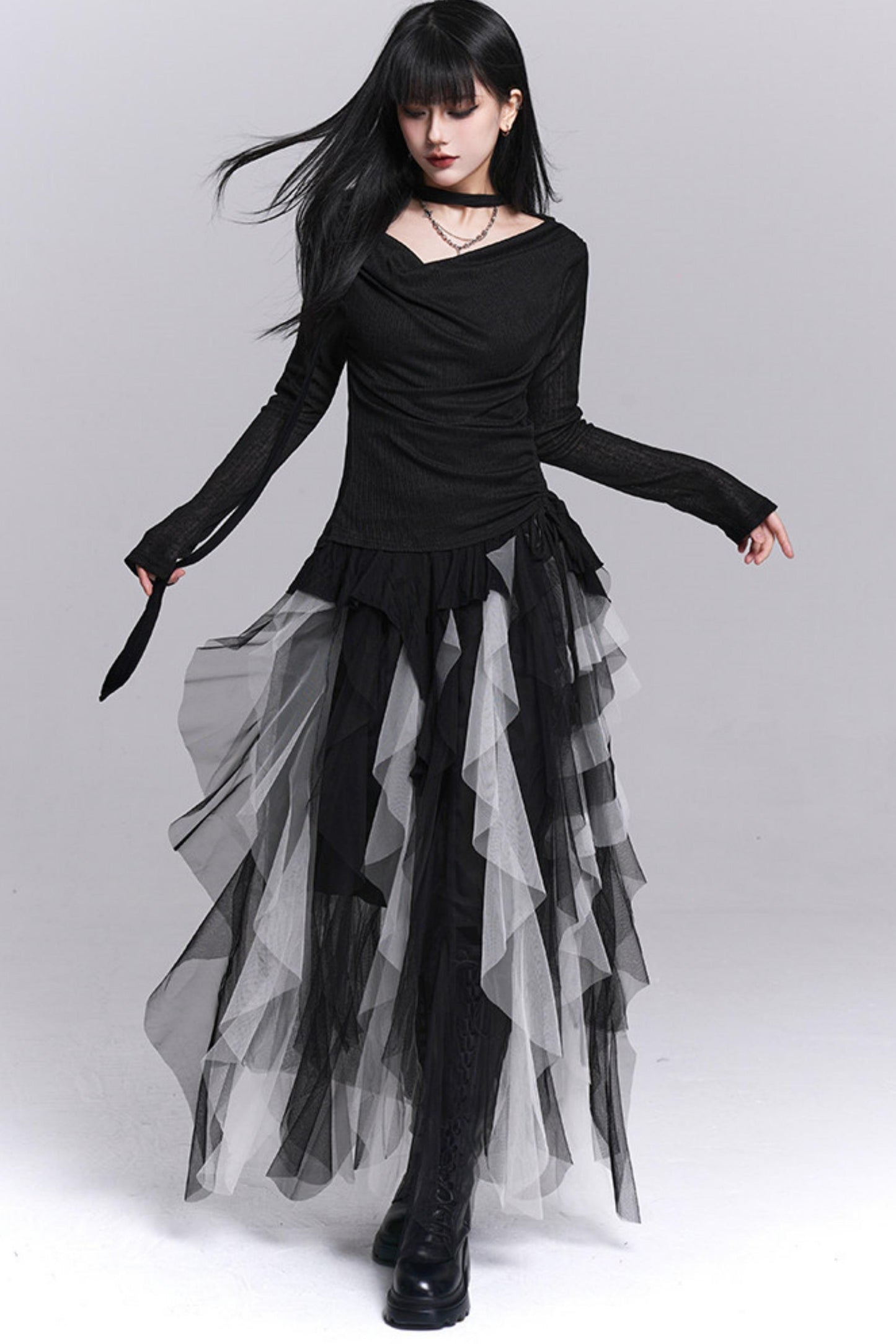 Ghost Ribbon Two-Piece Top