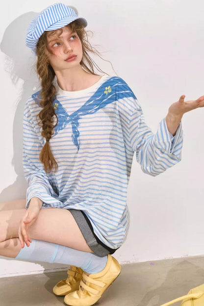 Color Clash Navy Tee