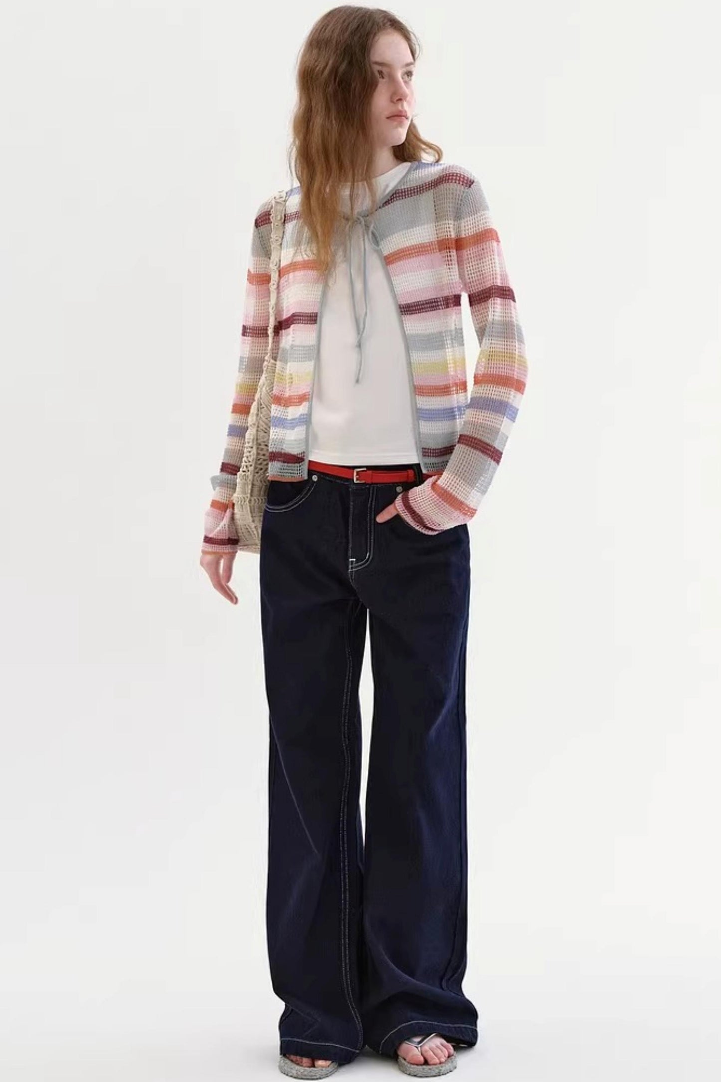 Mid-Waist Straight-Leg Jeans