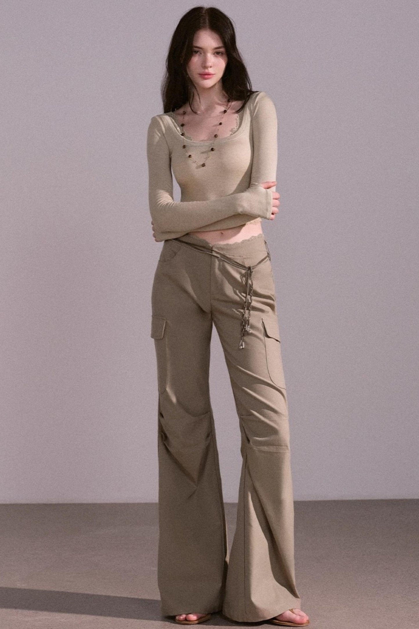 Autumn Wide Cargo Pants