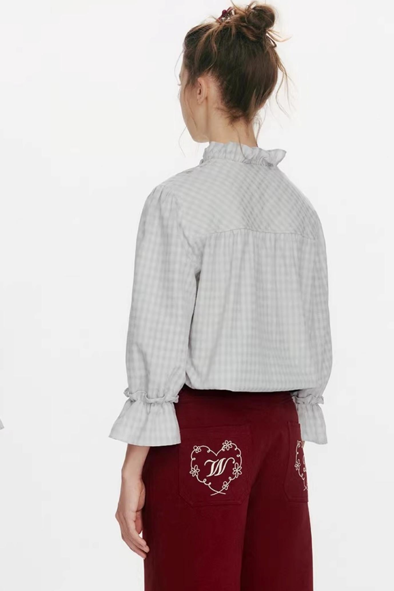 Flower Day Plaid Shirt