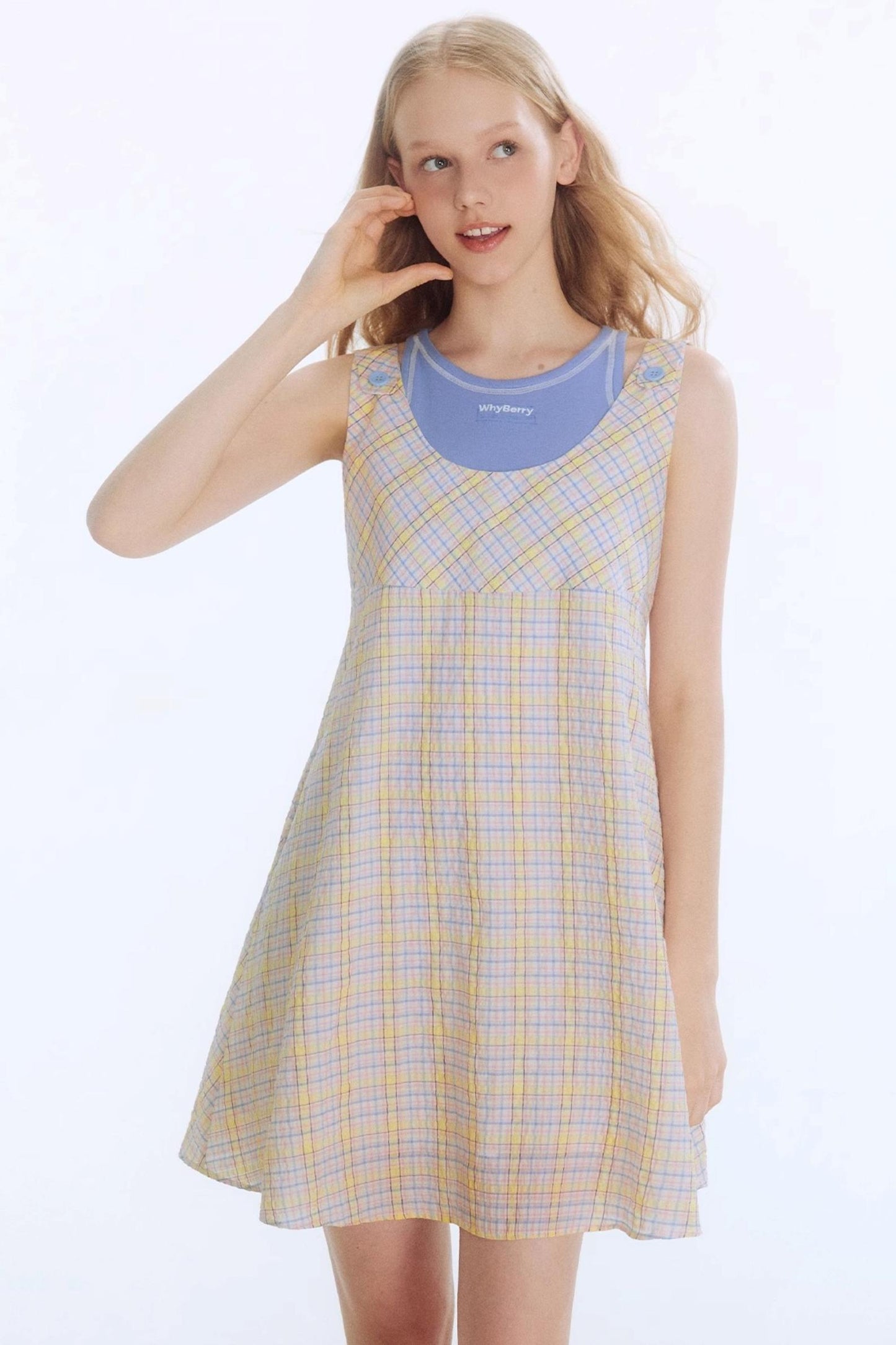 Tangerine Playful Clash Dress