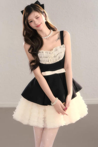 Gauze Lace Ball Gown Dress