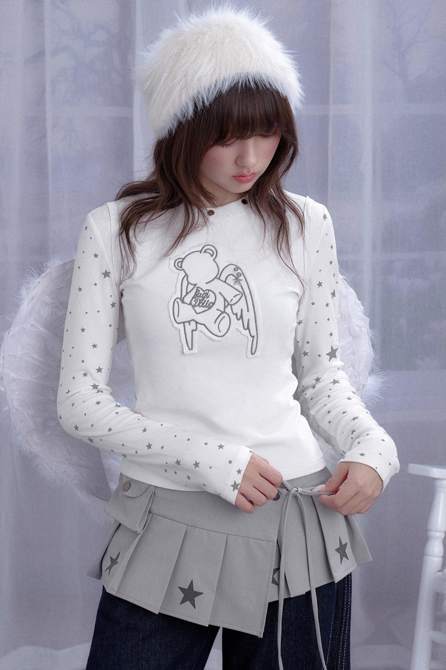 Dream Core Lace-Up Skirt