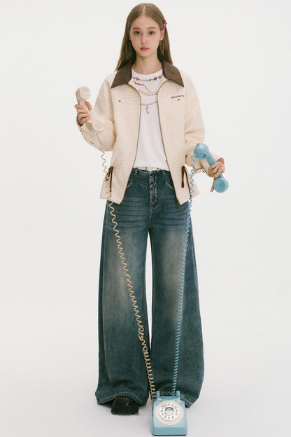 Wild Strawberry Drawstring Jacket