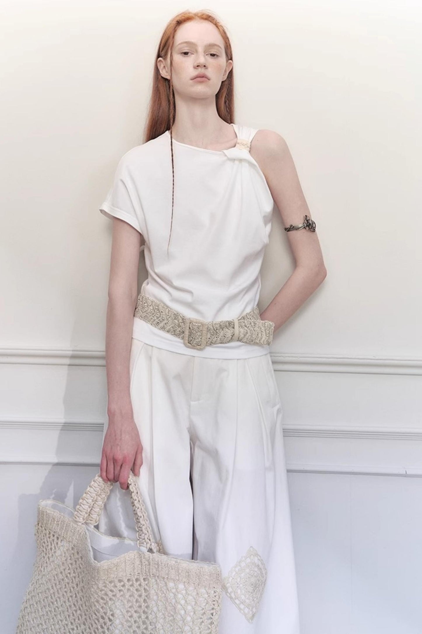 Twisted Cloud Shoulder Tee