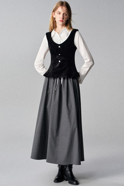 Mountains Seas Nordic French Retro Vest