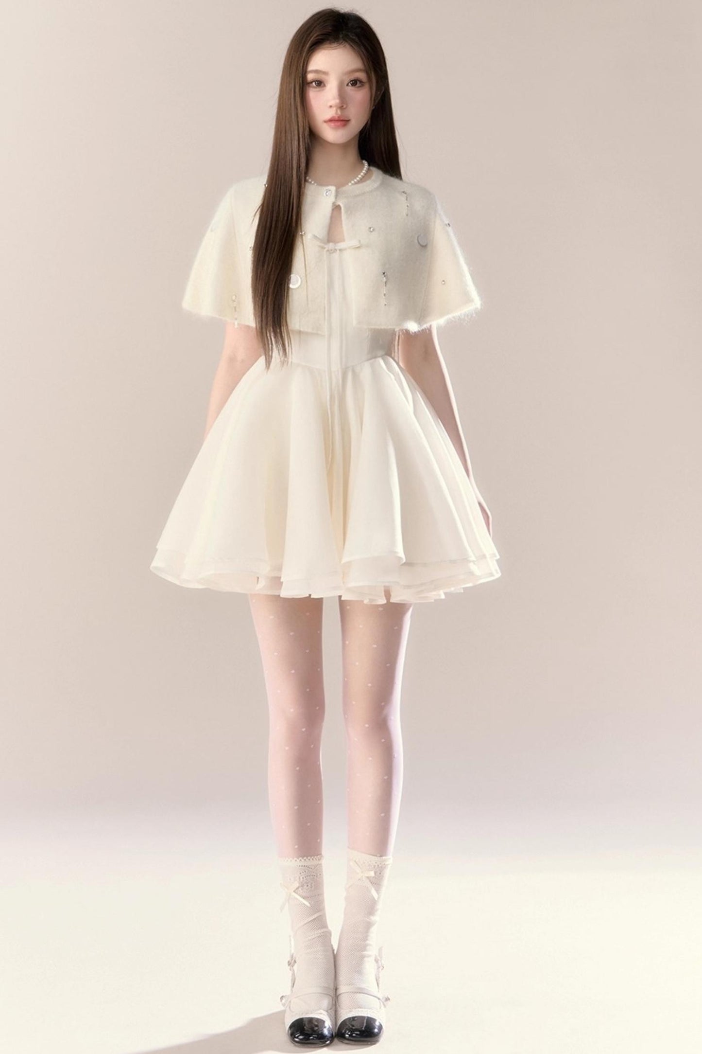 Blue Puff Dress Set-Up