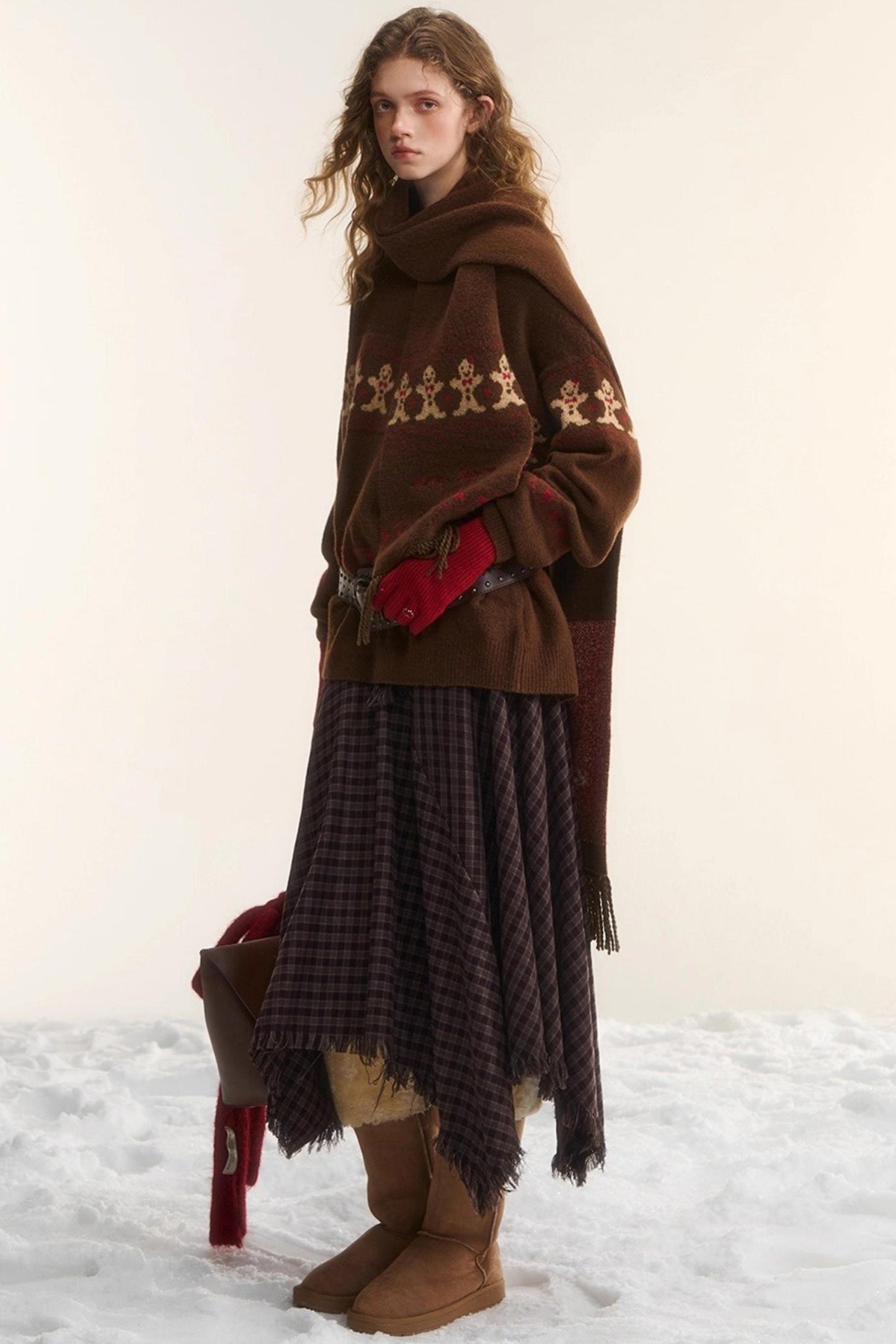 Gingerbread Man Fair Isle Sweater Set