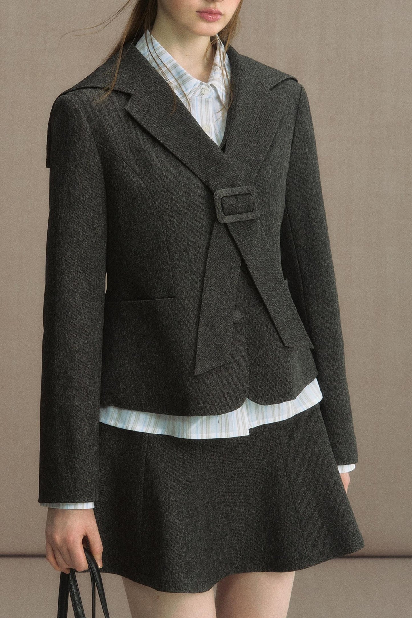 Cedar Poem Casual Navy Blazer Set-Up