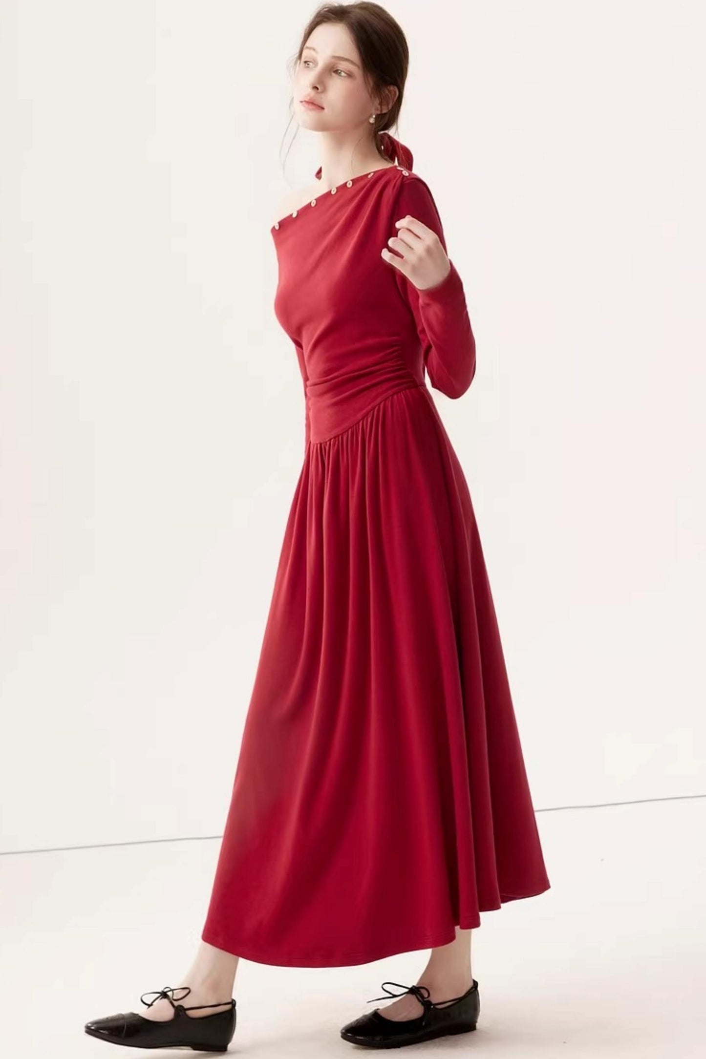 Off-Shoulder Knit Dress