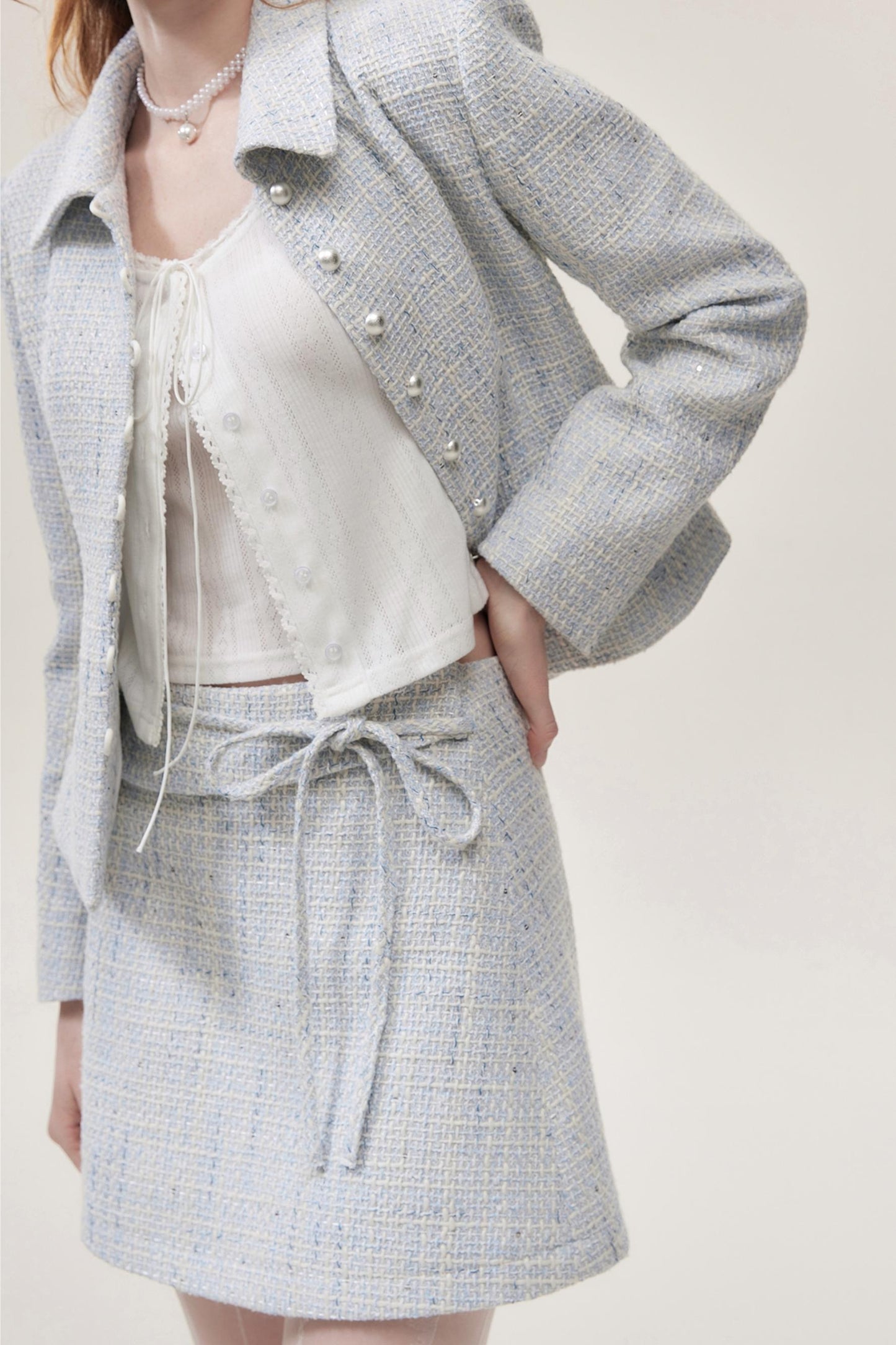 Chic Two-Piece Short Jacket Skirt Set-Up