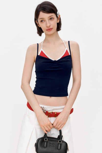 Summer Colorblock Twist Camisole