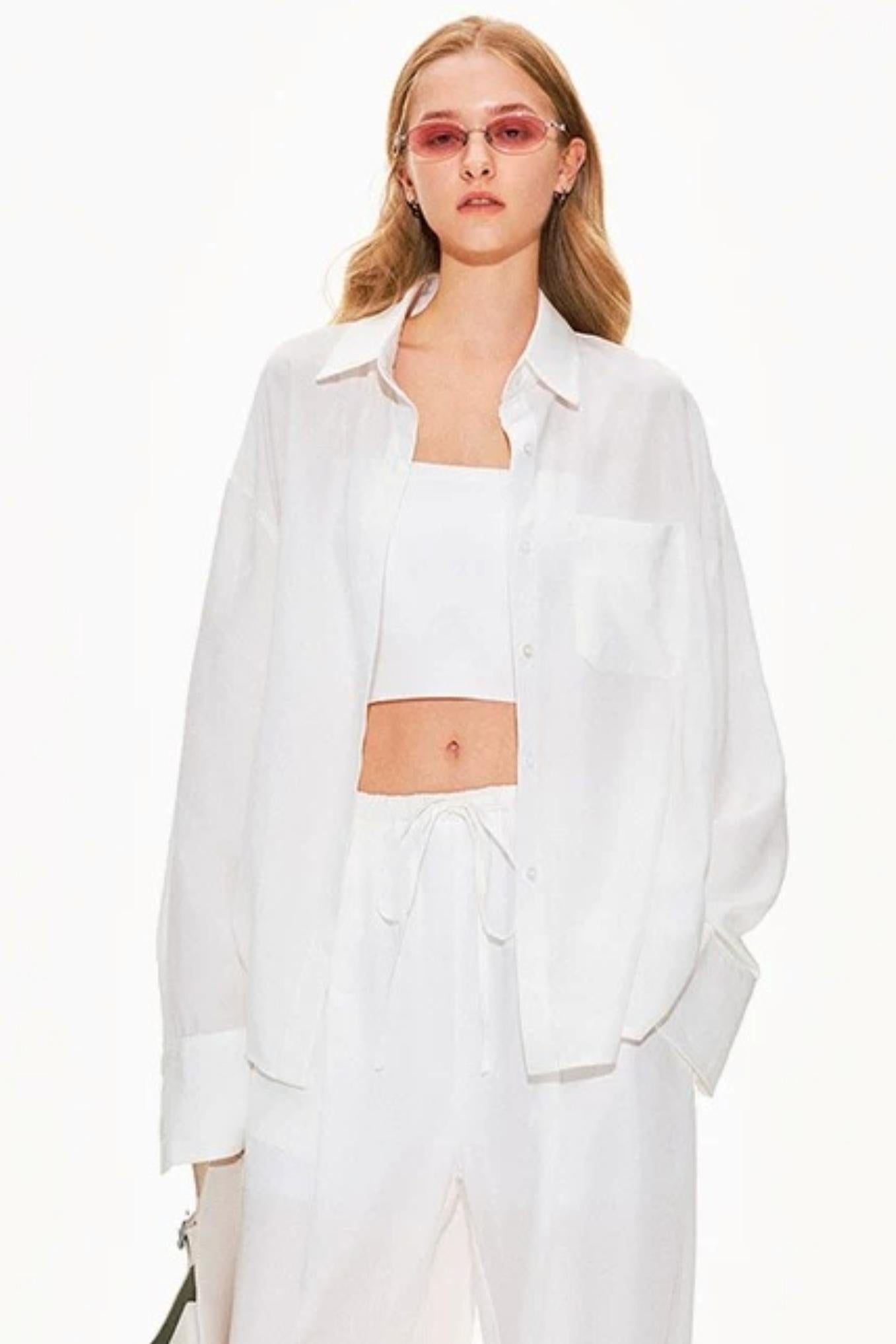 Lyocell Linen Shirt and Shorts Set-Up