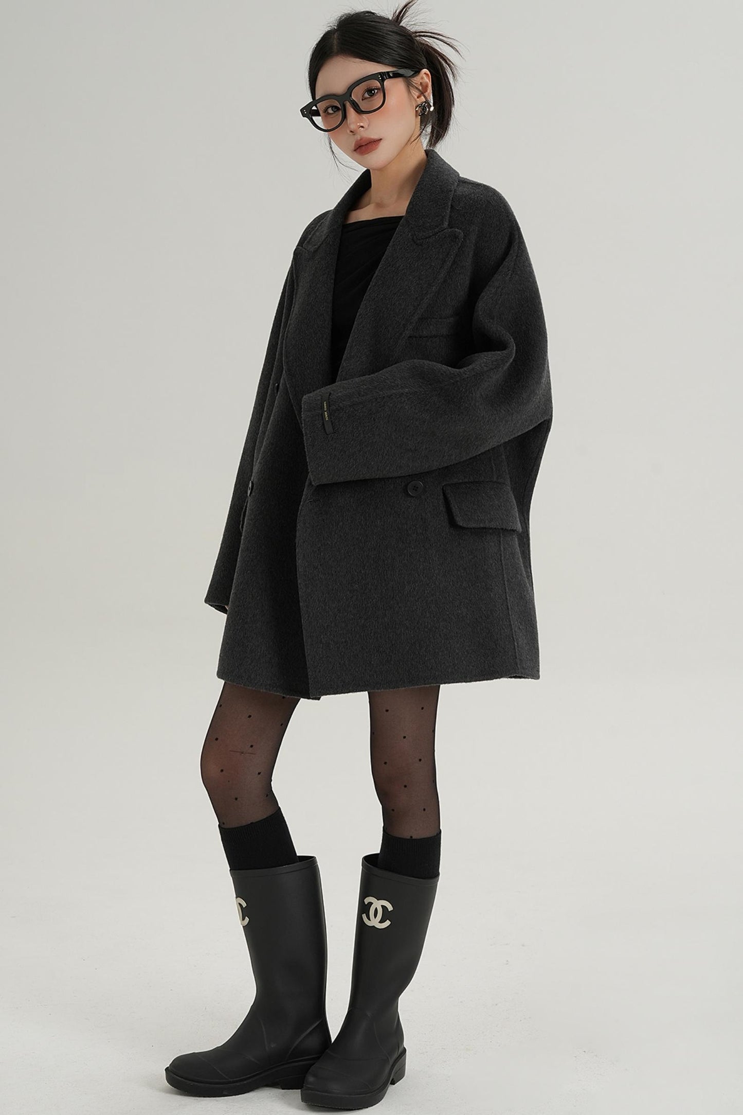 Woolen Elegance Long Coat