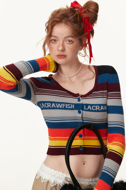 Rainbow Knit Sweater
