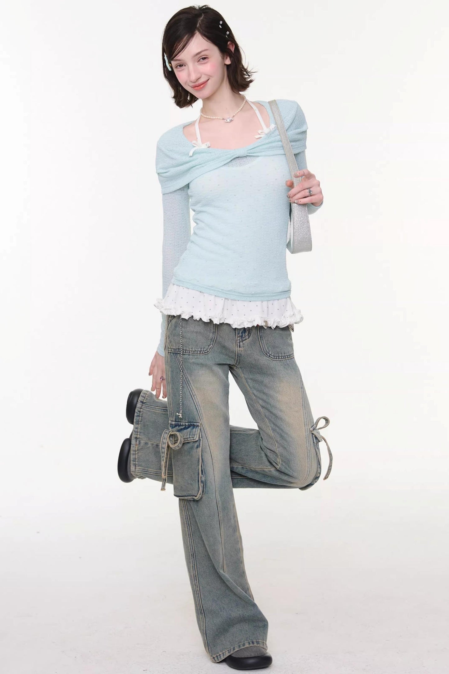 Butterfly Edge Flared Jeans